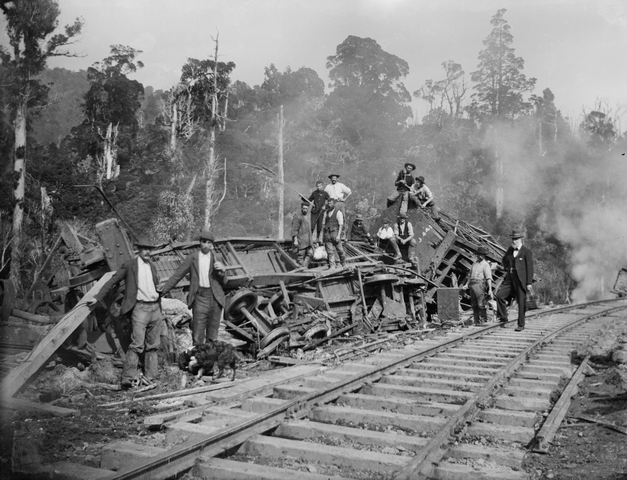 Derailment of Stock Train; 1900