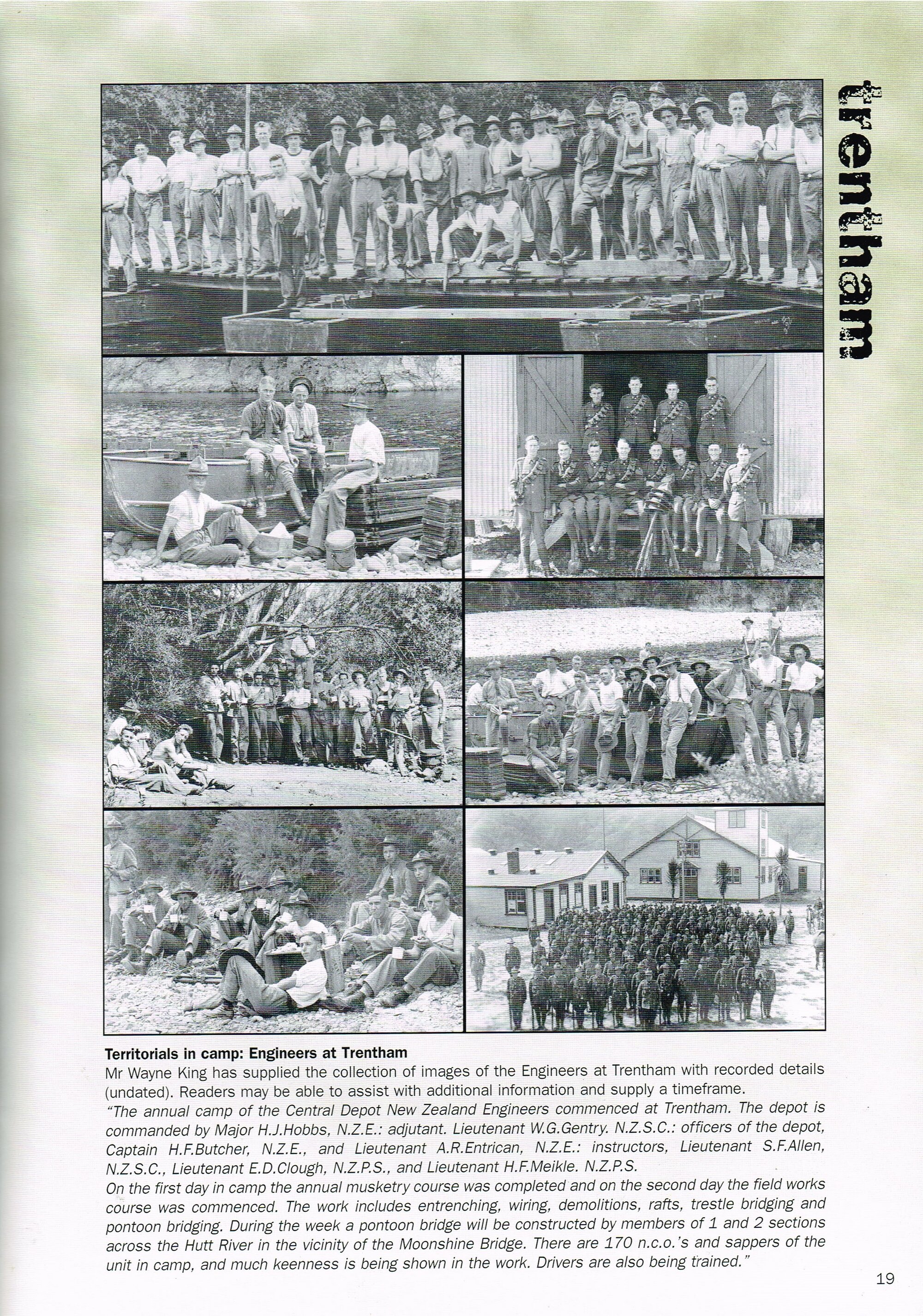 WW1 Territorials in Camp: Engineers at Trentham