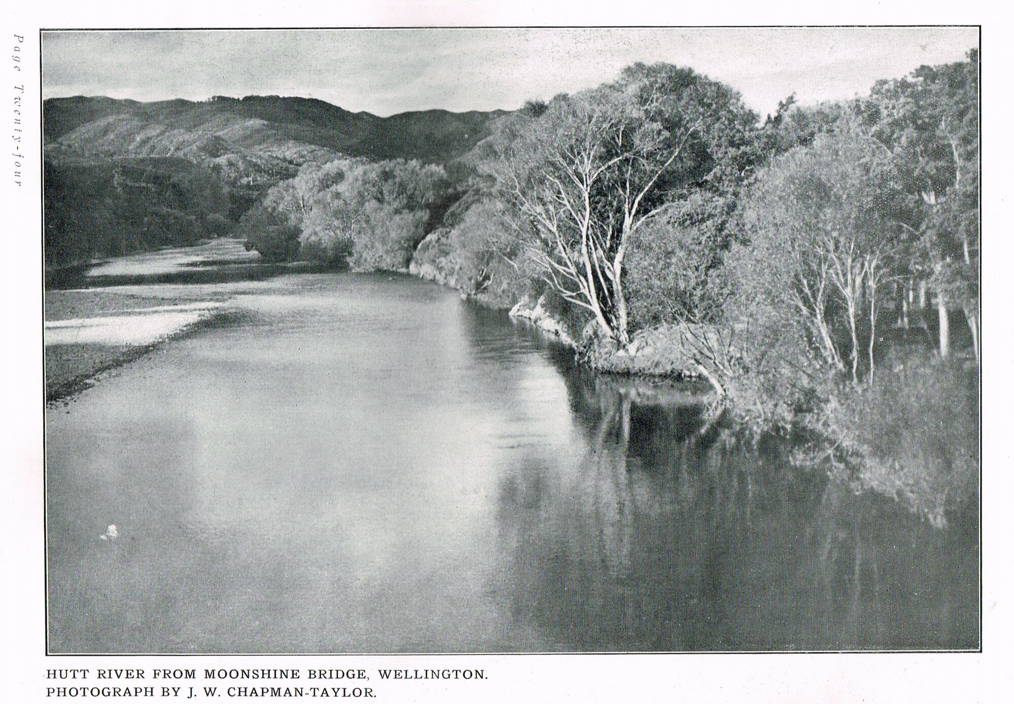 Hutt River From Moonshine Bridge, Wellington