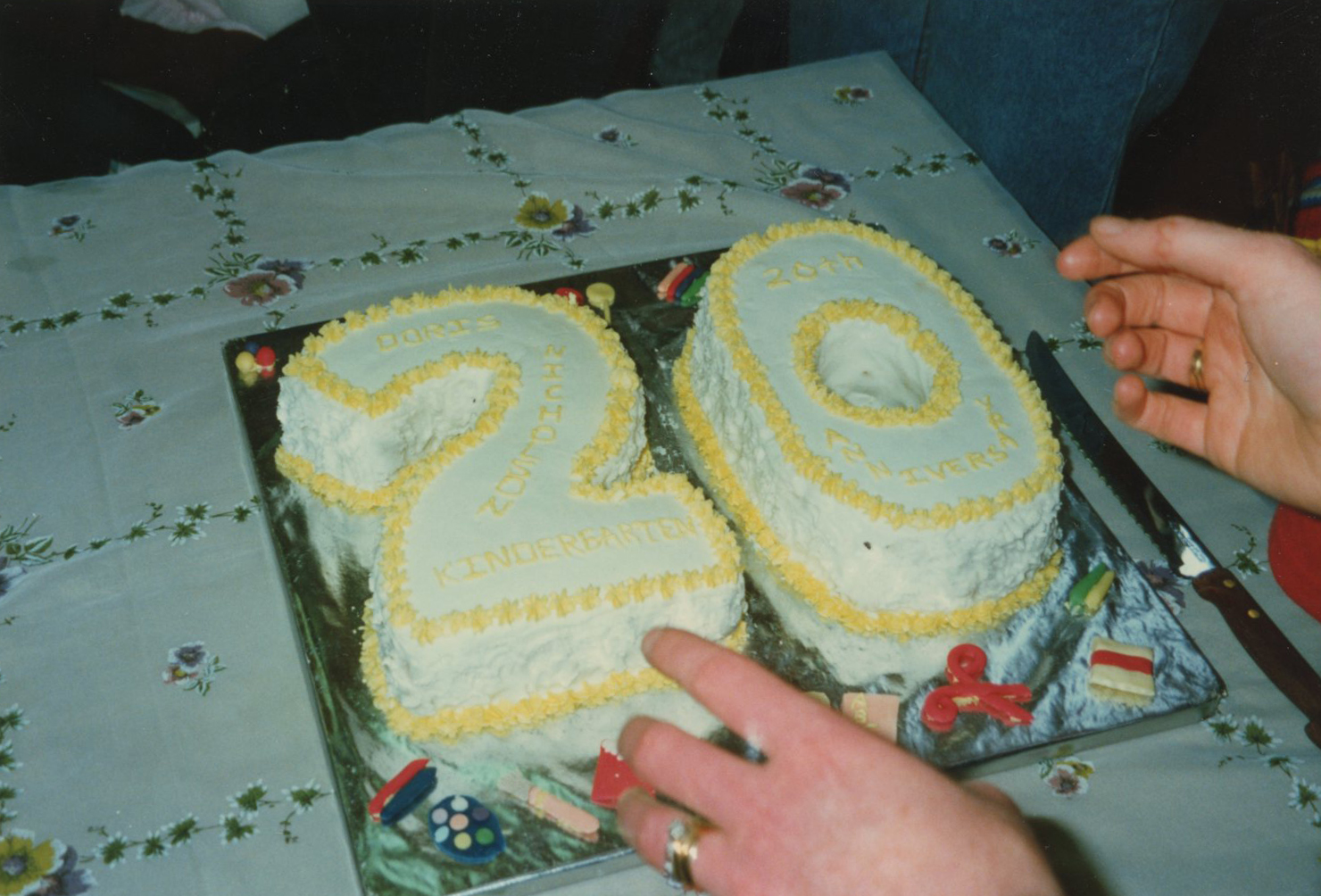 Doris Nicholson Kindergarten; 20th Anniversary Cake; 1993