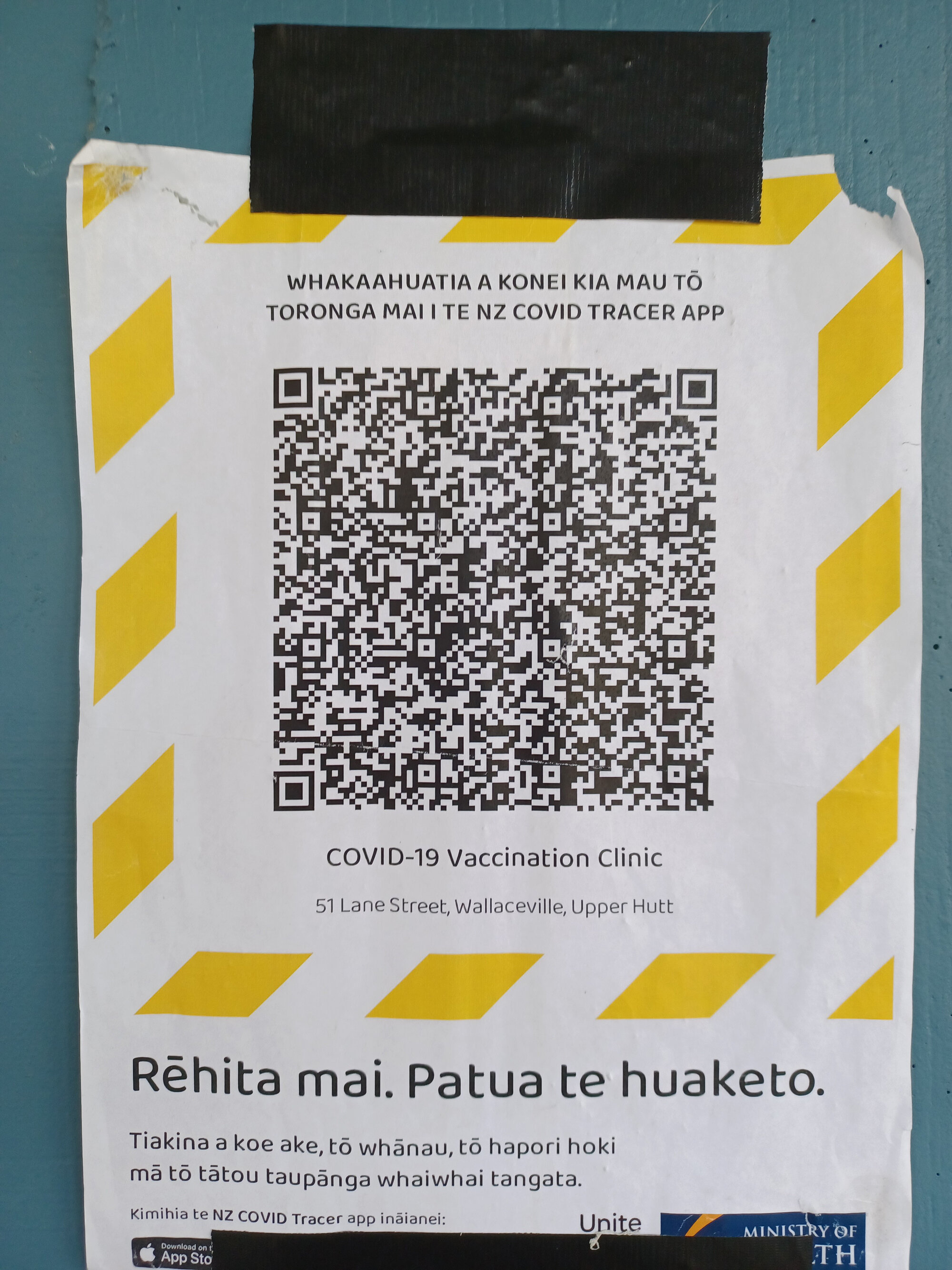 Covid-19 Vaccination Clinic QR Code, September 2021