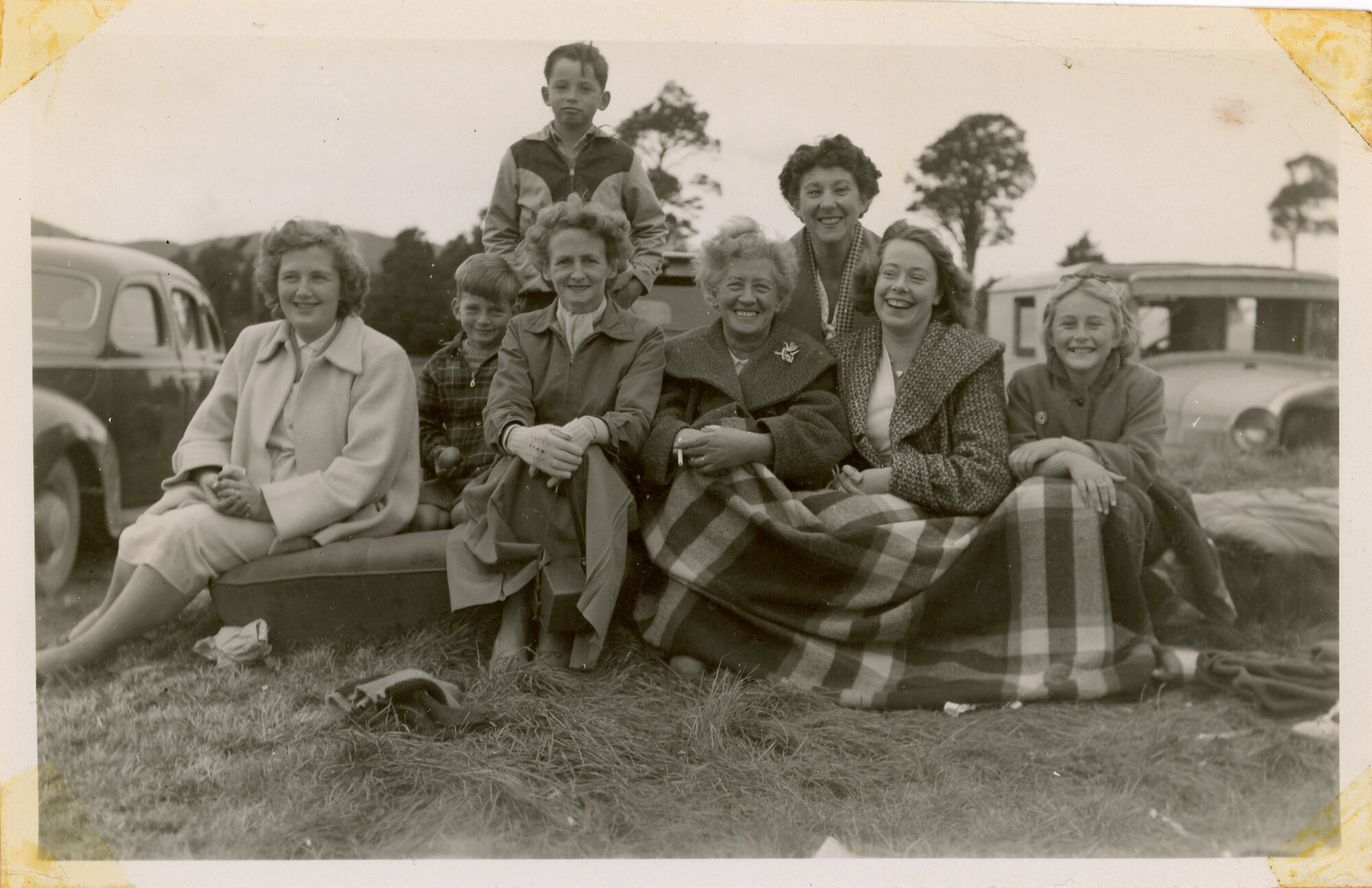 Axemen's Association Scrapbook; Group photo; ca. 1950s