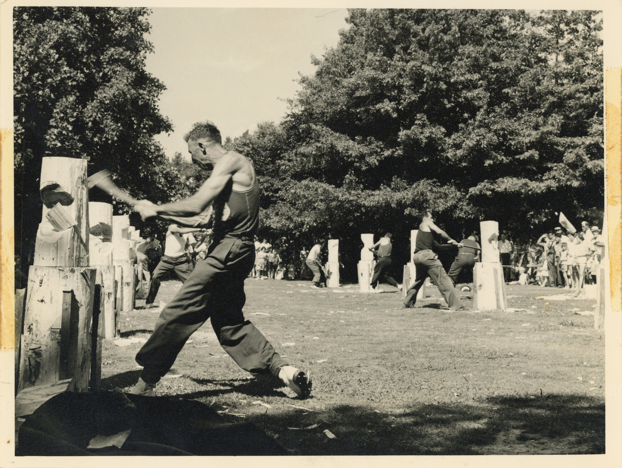 Axemen's Association Scrapbook; 12in Open Chop Event; 1959 