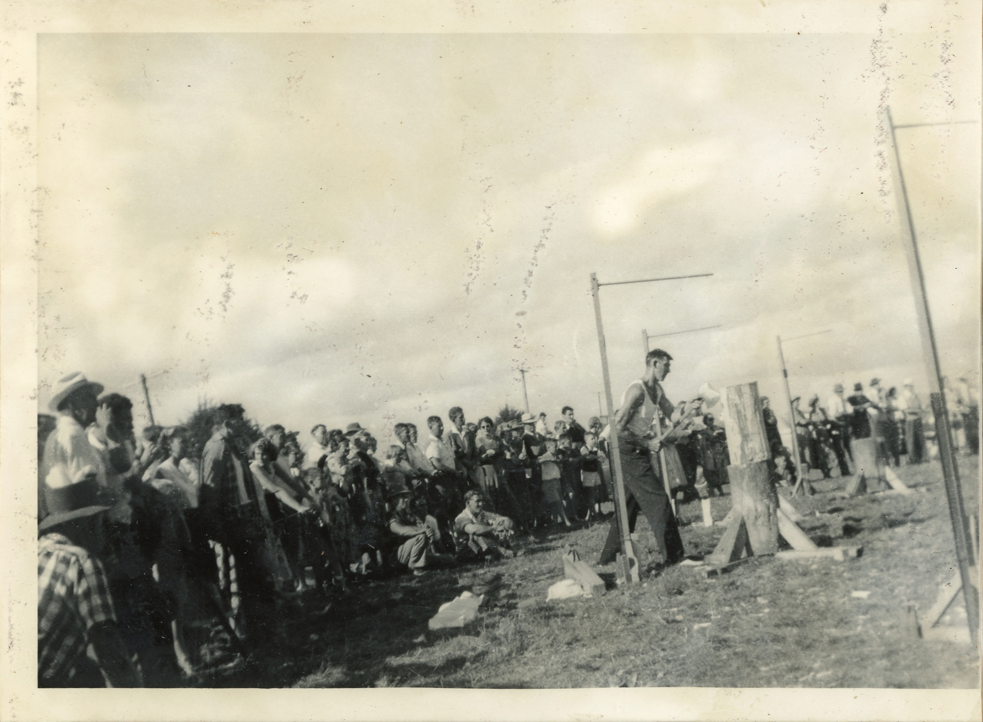 Axemen's Association Scrapbook; Wood-Chopping Event; ca. 1959-60