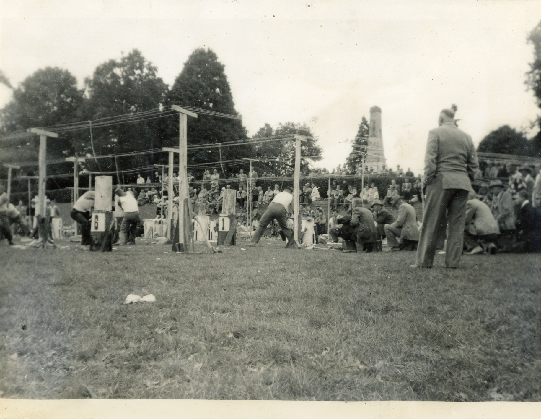 Axemen's Association Scrapbook; Wood-Chopping Event; ca. 1959-60