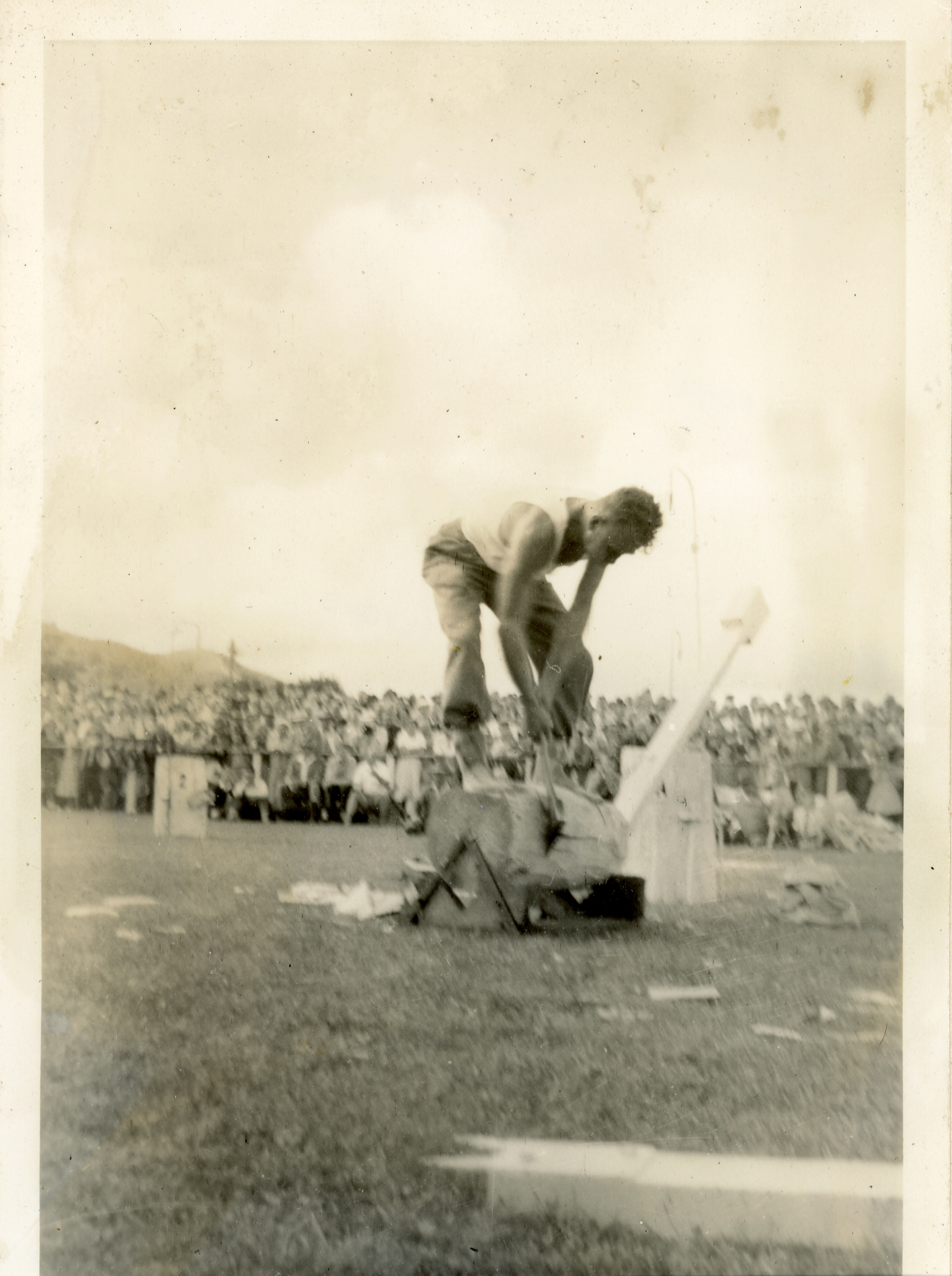 Axemen's Association Scrapbook; Wood-Chopping Event; ca. 1959-60