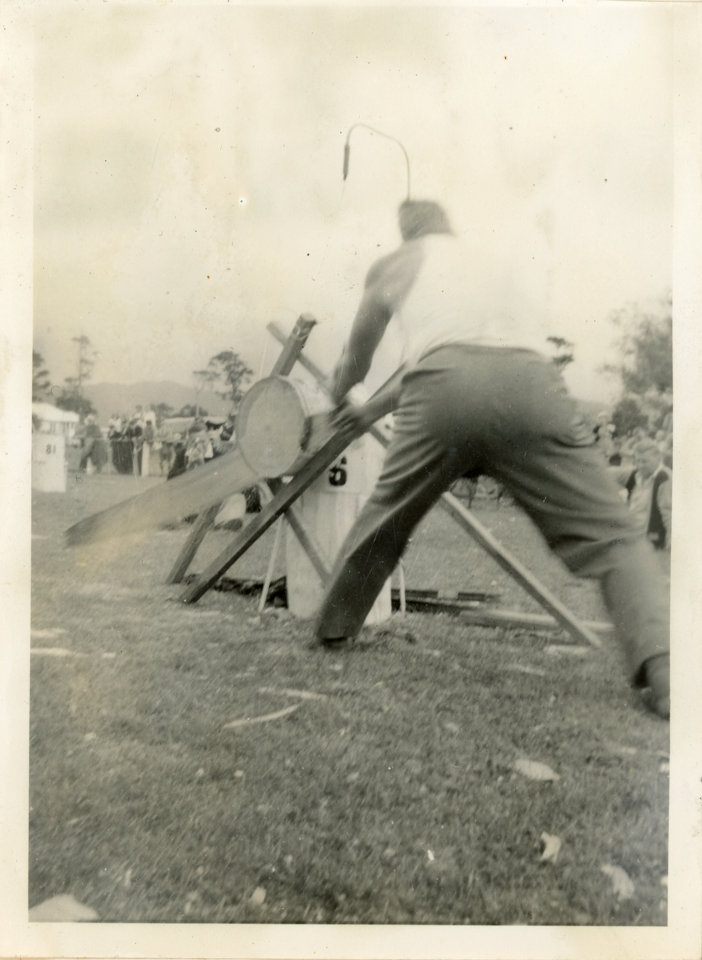 Axemen's Association Scrapbook; Wood-Chopping Event; ca. 1959-60