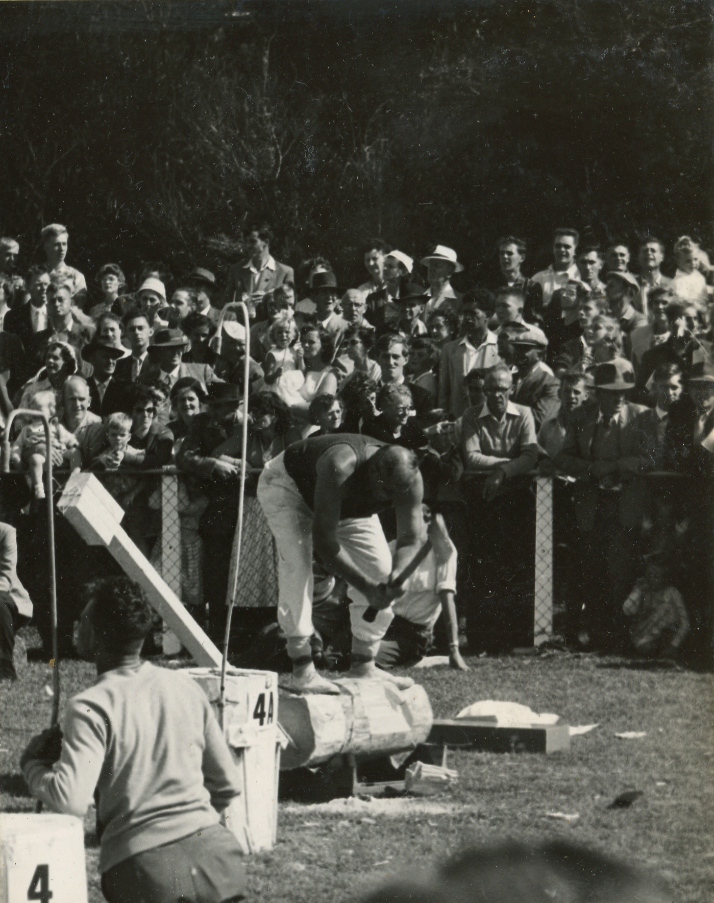 Axemen's Association Scrapbook; Wood-Chopping Event; ca. 1959-60
