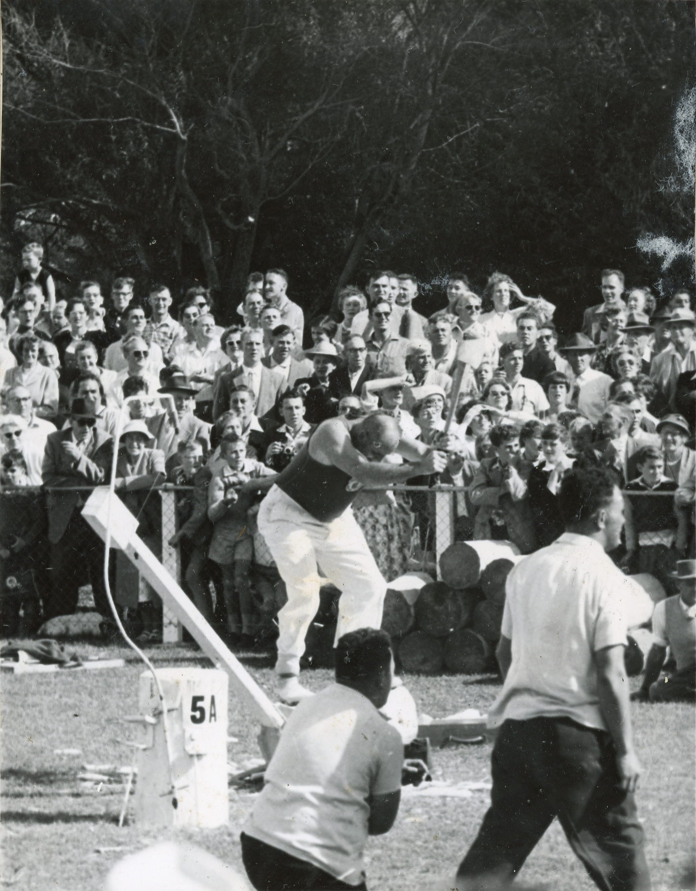 Axemen's Association Scrapbook; Wood-Chopping Event; ca. 1959-60
