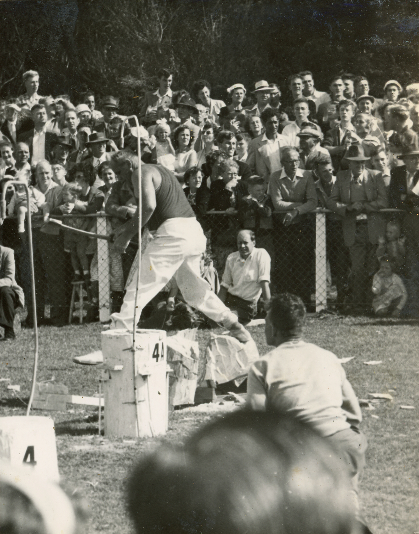 Axemen's Association Scrapbook; Wood-Chopping Event; ca. 1959-60