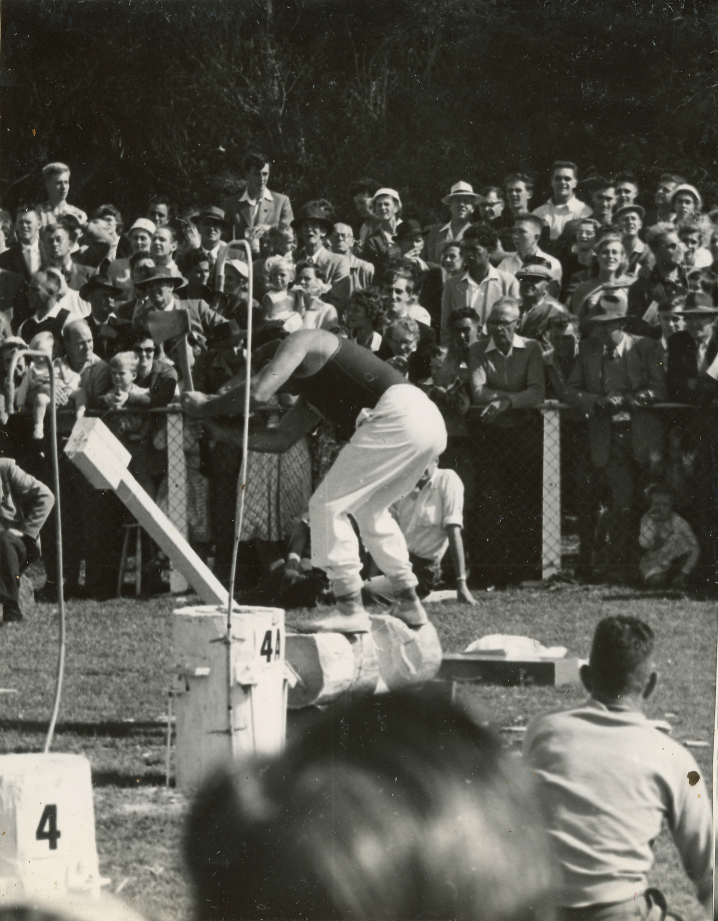 Axemen's Association Scrapbook; Wood-Chopping Event; ca. 1959-60