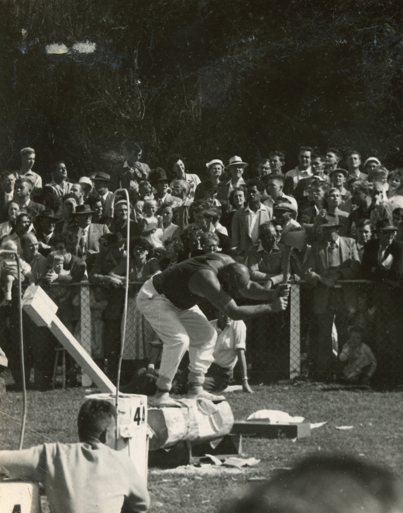 Axemen's Association Scrapbook; Wood-Chopping Event; ca. 1959-60