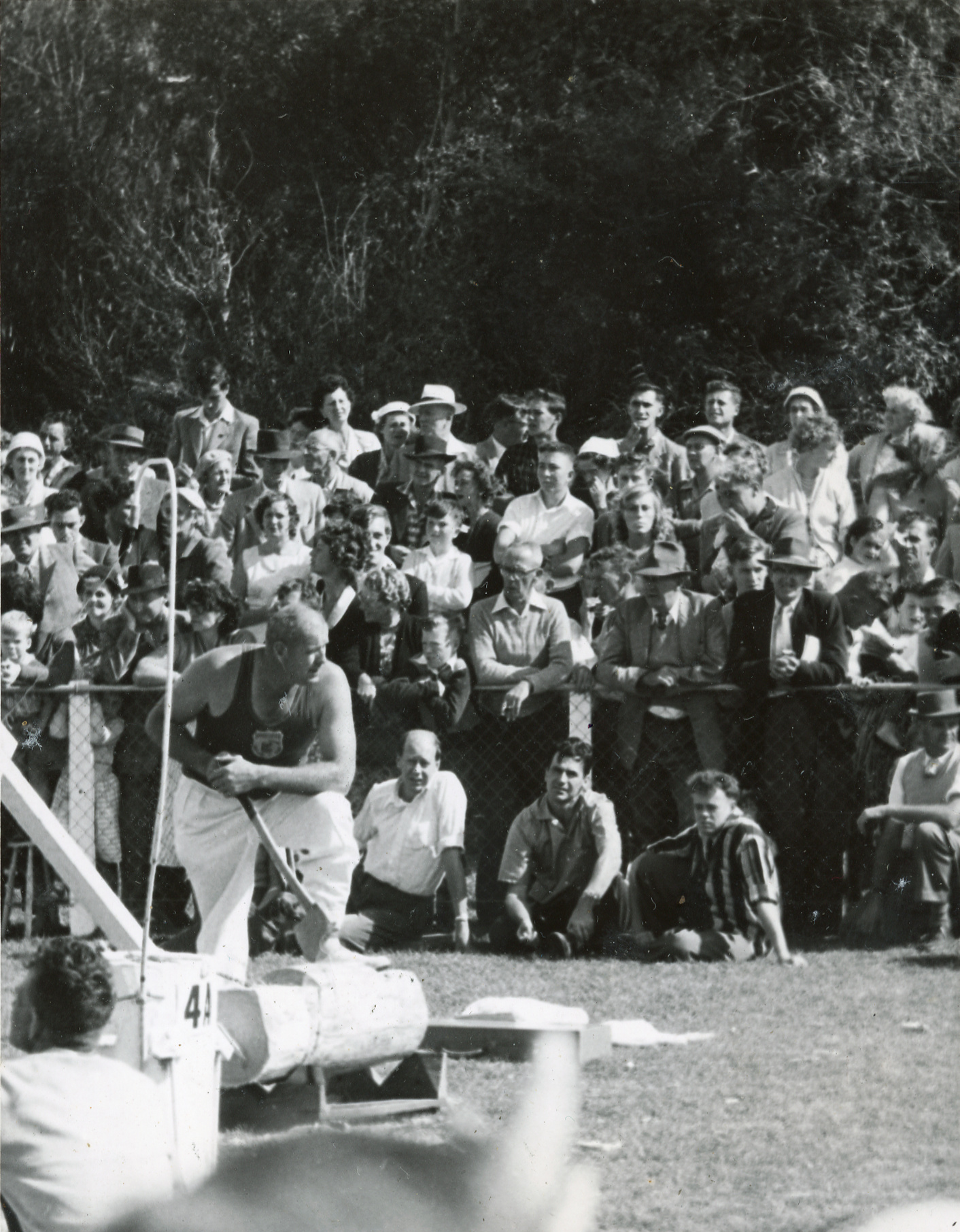 Axemen's Association Scrapbook; Wood-Chopping Event; ca. 1959-60