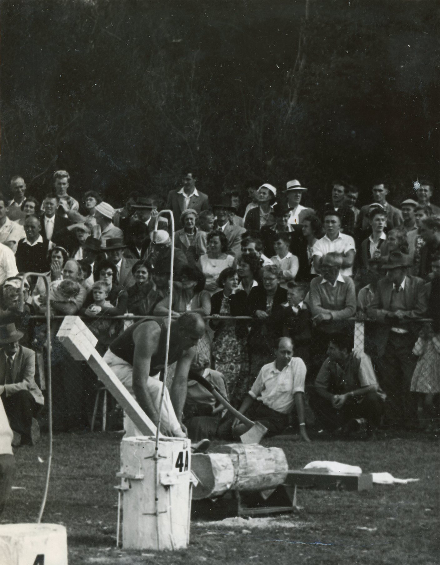 Axemen's Association Scrapbook; Wood-Chopping Event; ca. 1959-60