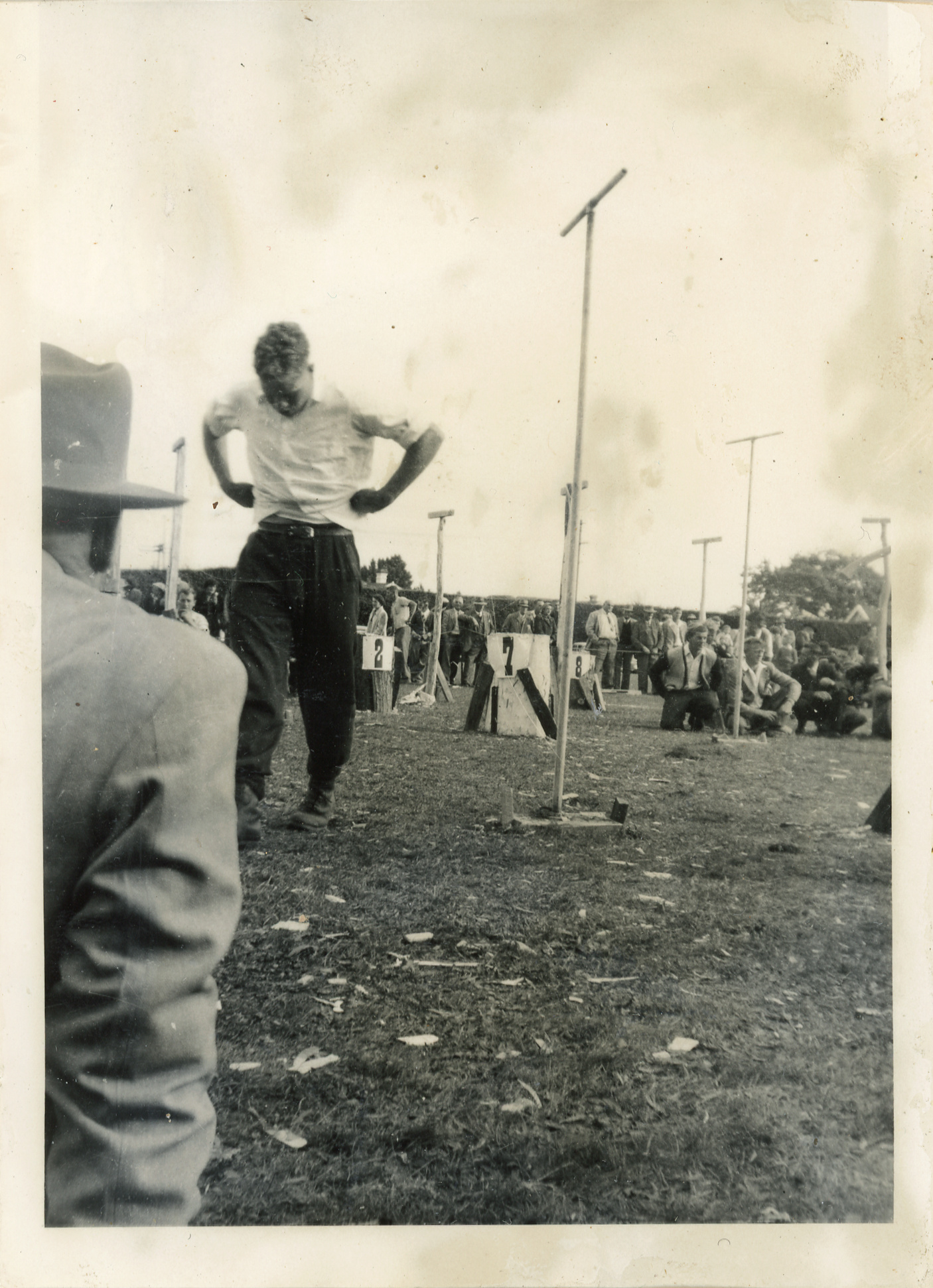 Axemen's Association Scrapbook; Wood-Chopping Event; ca. 1958