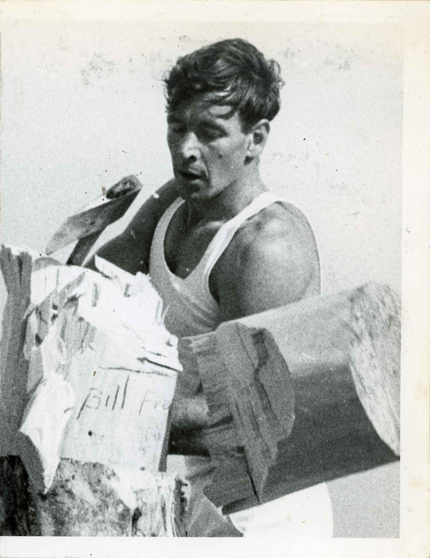 Axemen's Association Scrapbook; Jigger Board Event; ca. 1958