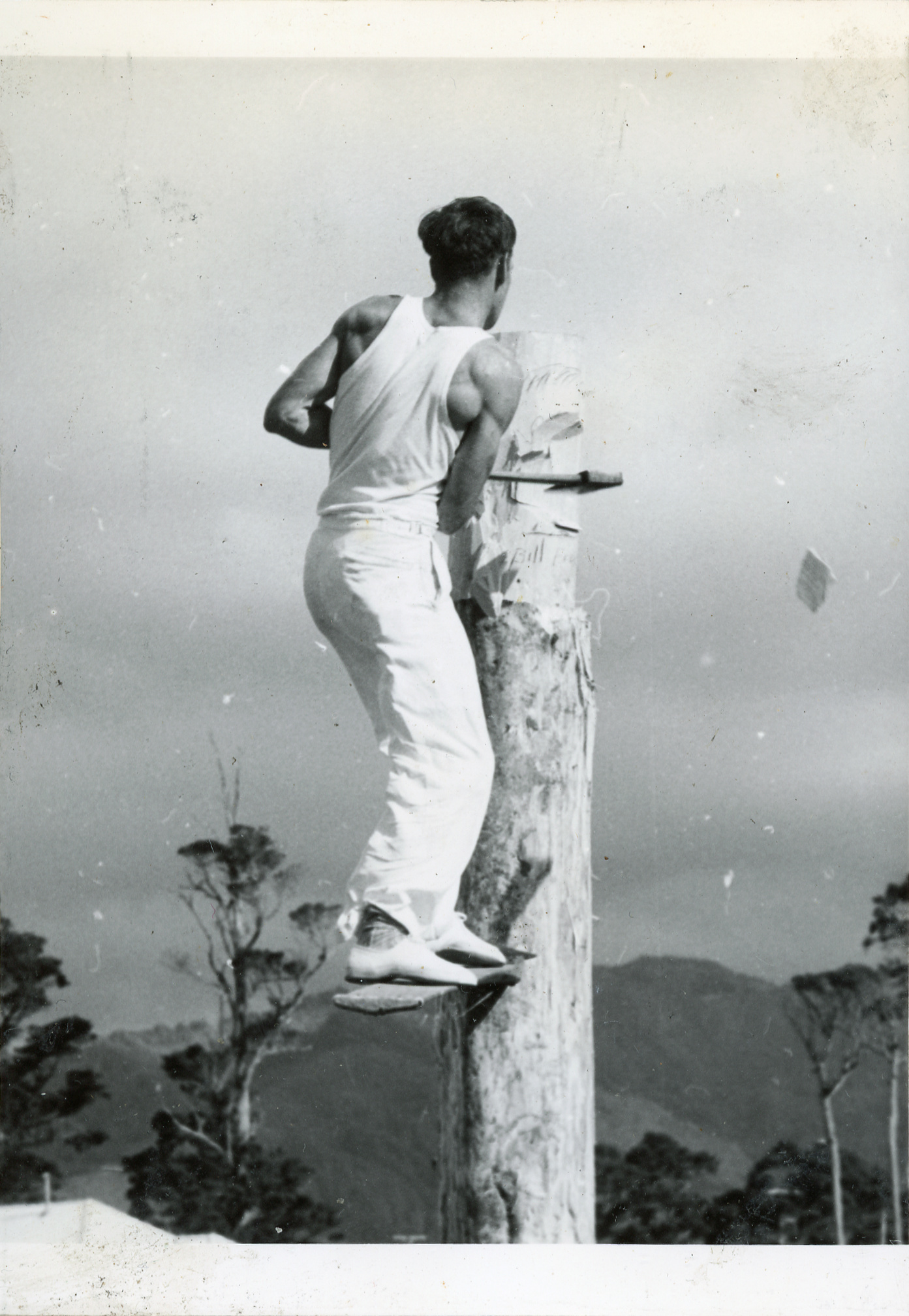 Axemen's Association Scrapbook; Jigger Board Event; ca. 1958