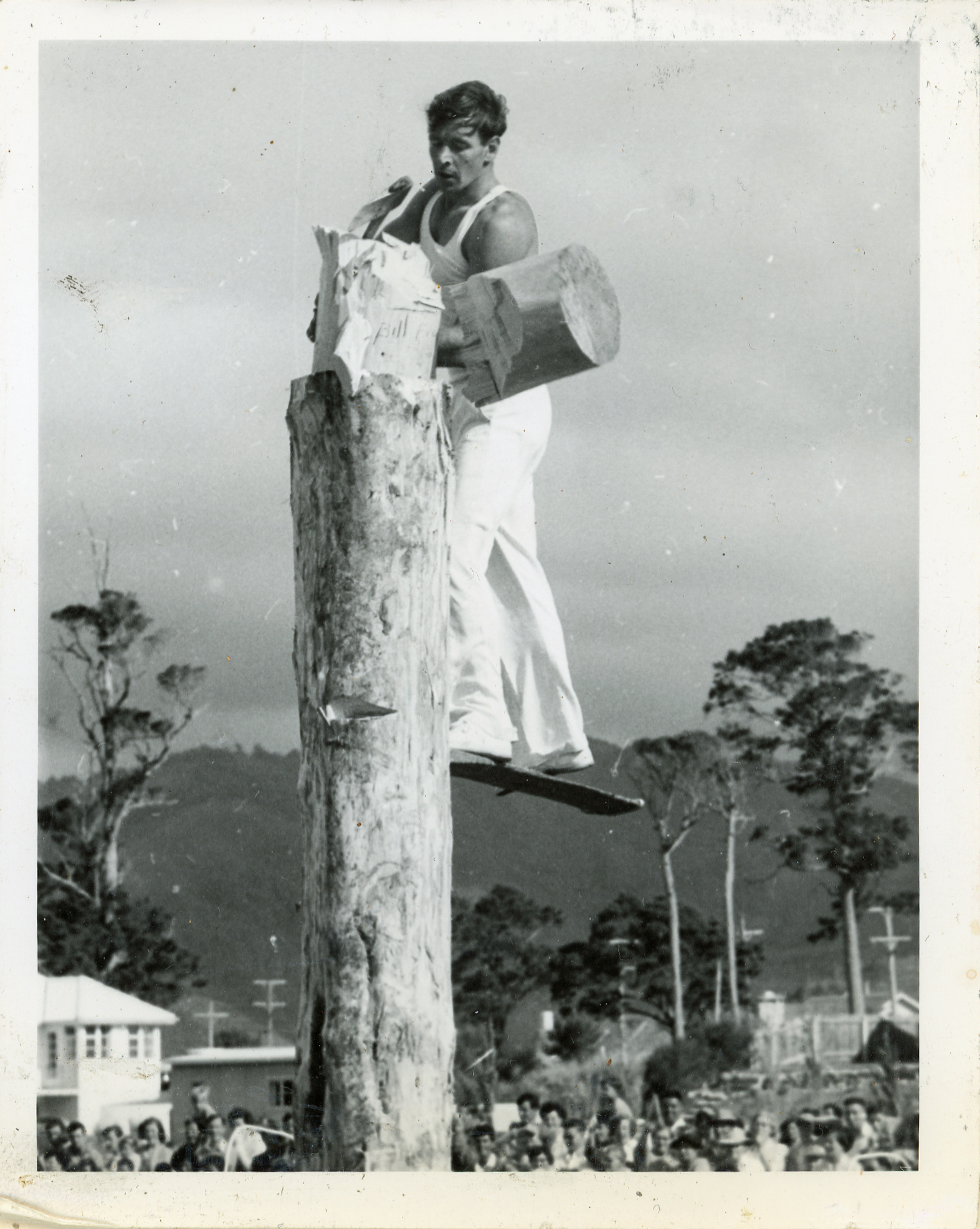 Axemen's Association Scrapbook; Jigger Board Event; ca. 1958 
