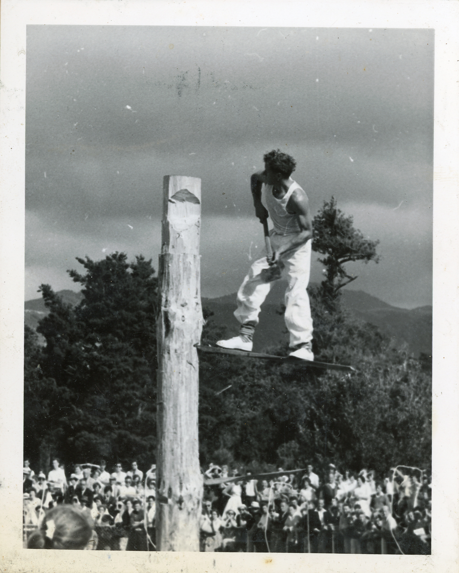 Axemen's Association Scrapbook; Jigger Board Event; ca. 1958