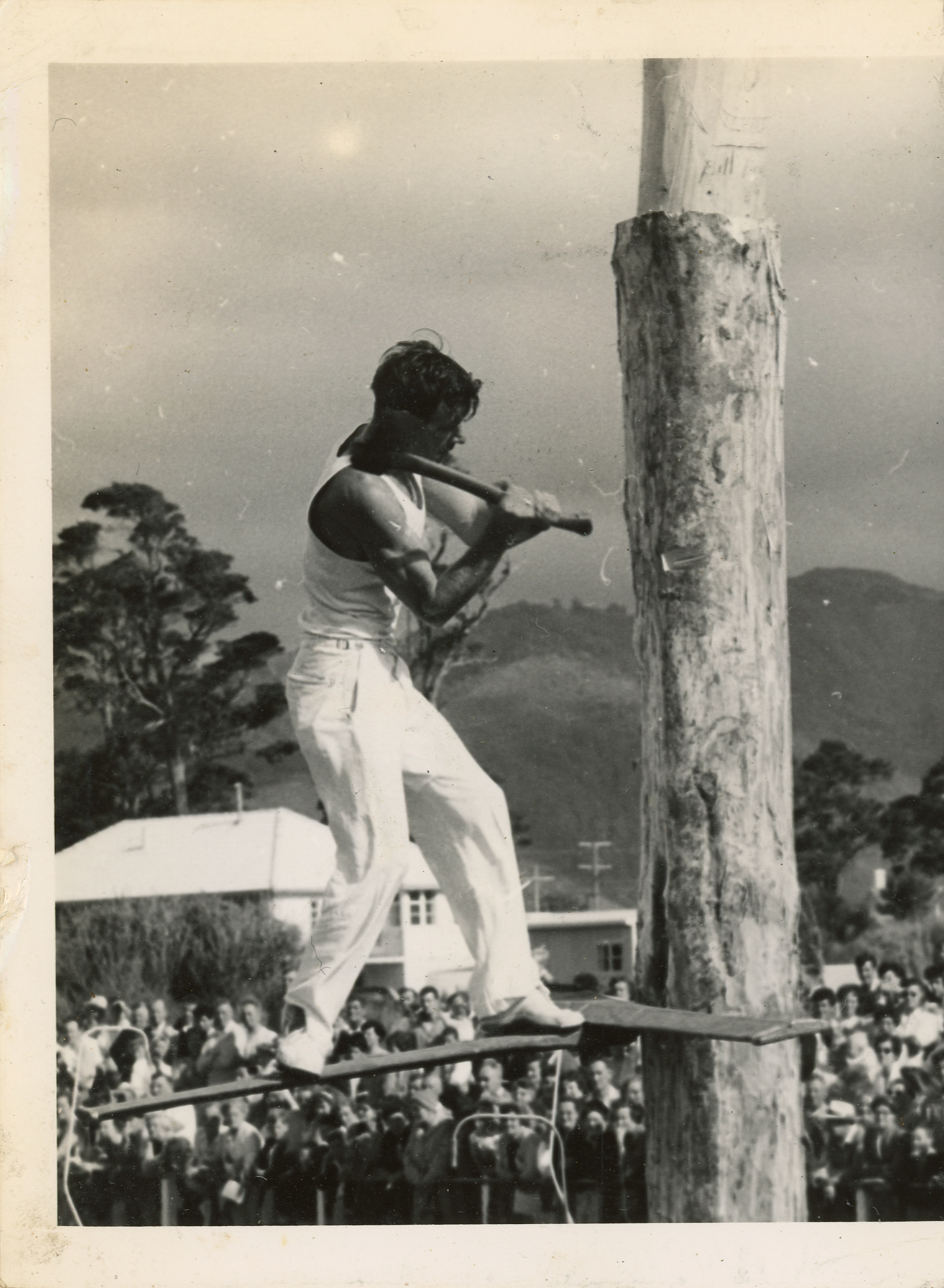 Axemen's Association Scrapbook; Jigger Board Event; ca. 1958 