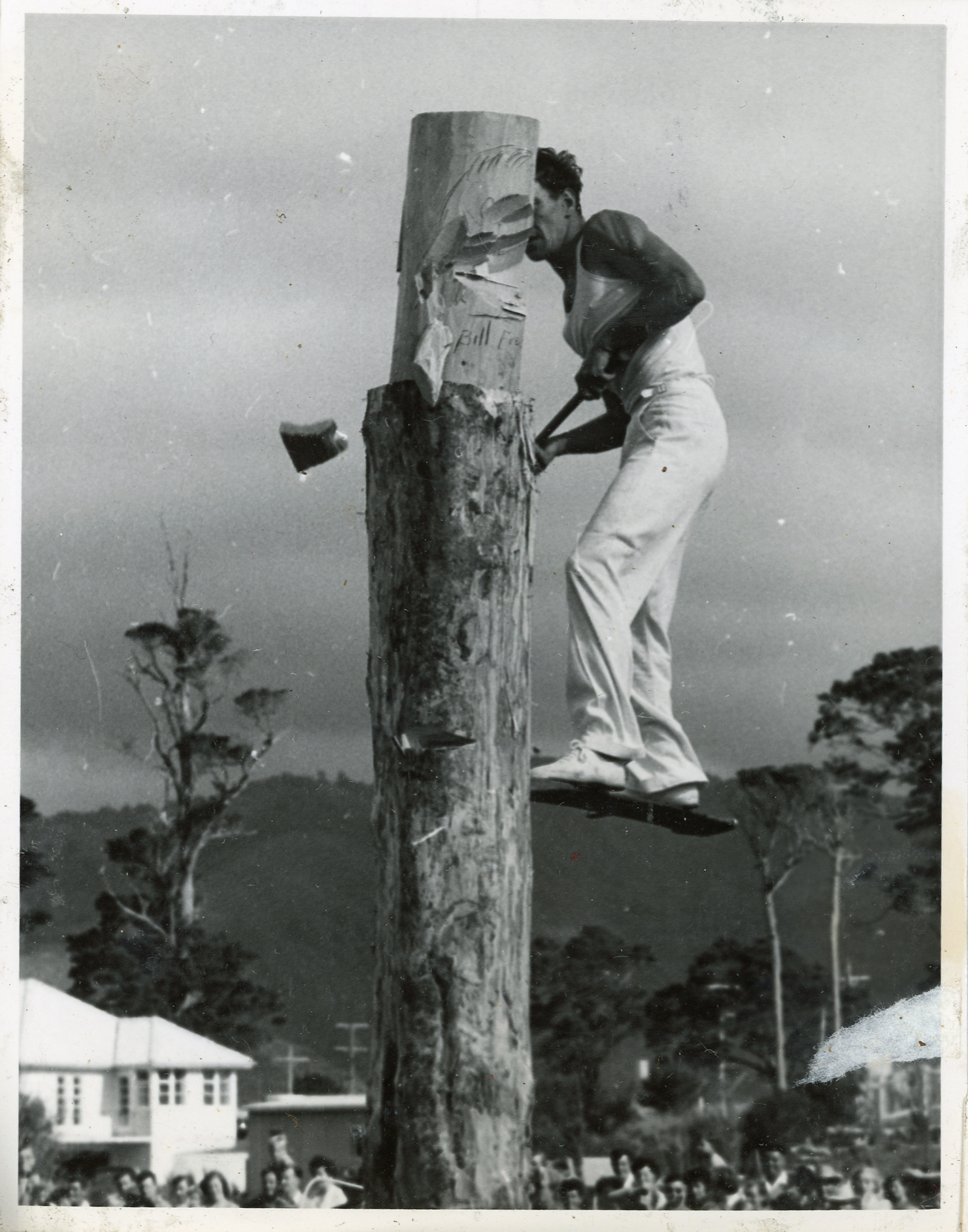 Axemen's Association Scrapbook; Jigger Board Event; ca. 1958