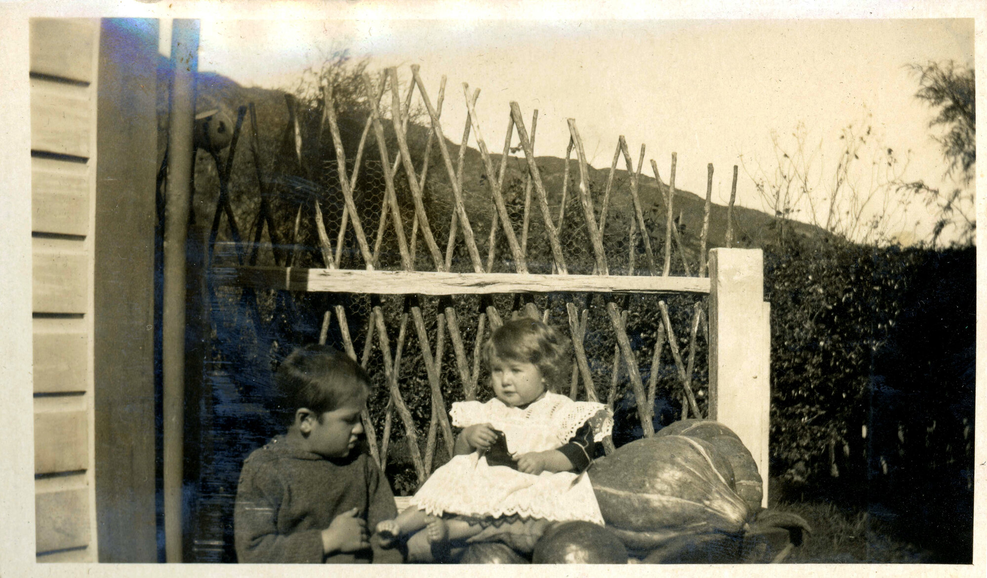 Sharman Marsh Family Photo Album; Tom Poulson and Holly; ca. 1924-30