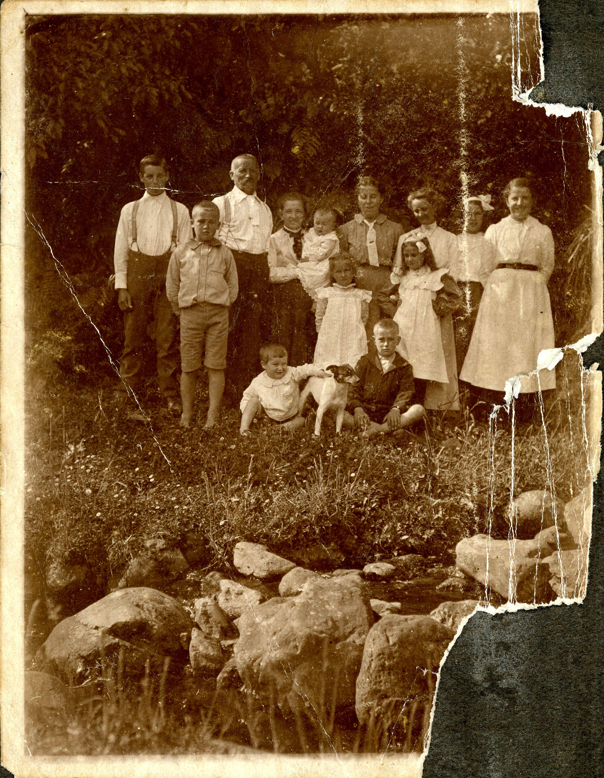 Sharman Marsh Family Photo Album; Poulson Family Group Photo; ca. 1917