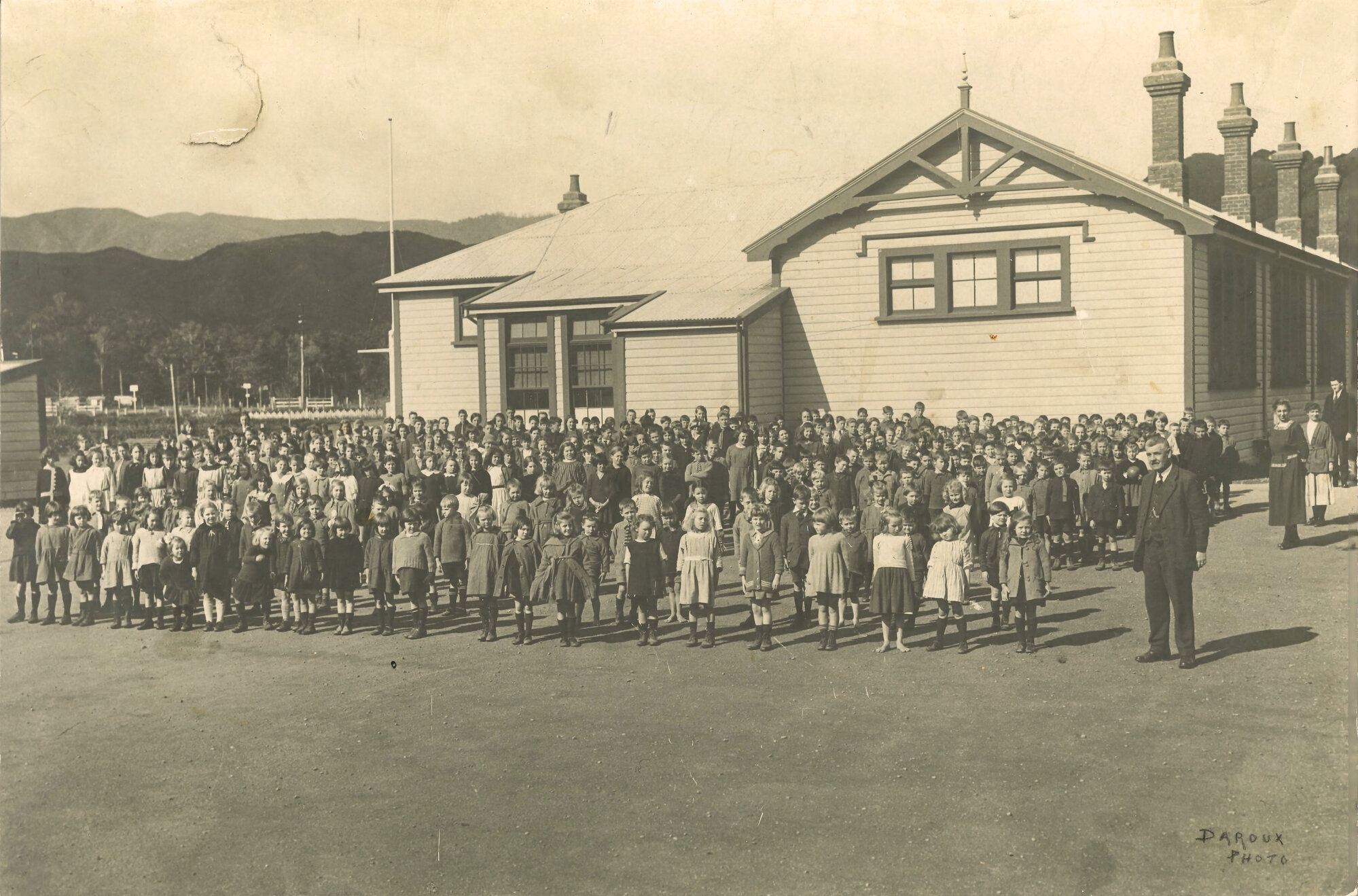 Upper Hutt School; Full school photo; ca. 1920