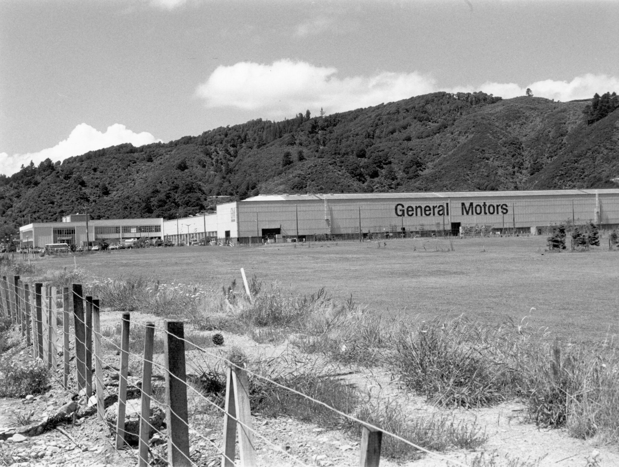 Alexander Road; General Motors vehicle assembly plant, from the west.