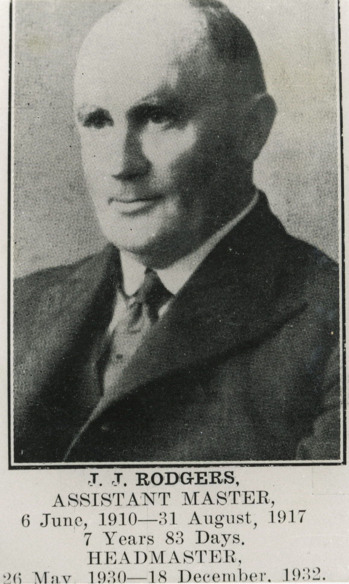 Upper Hutt School; J.J. Rodgers; ca. 1930s