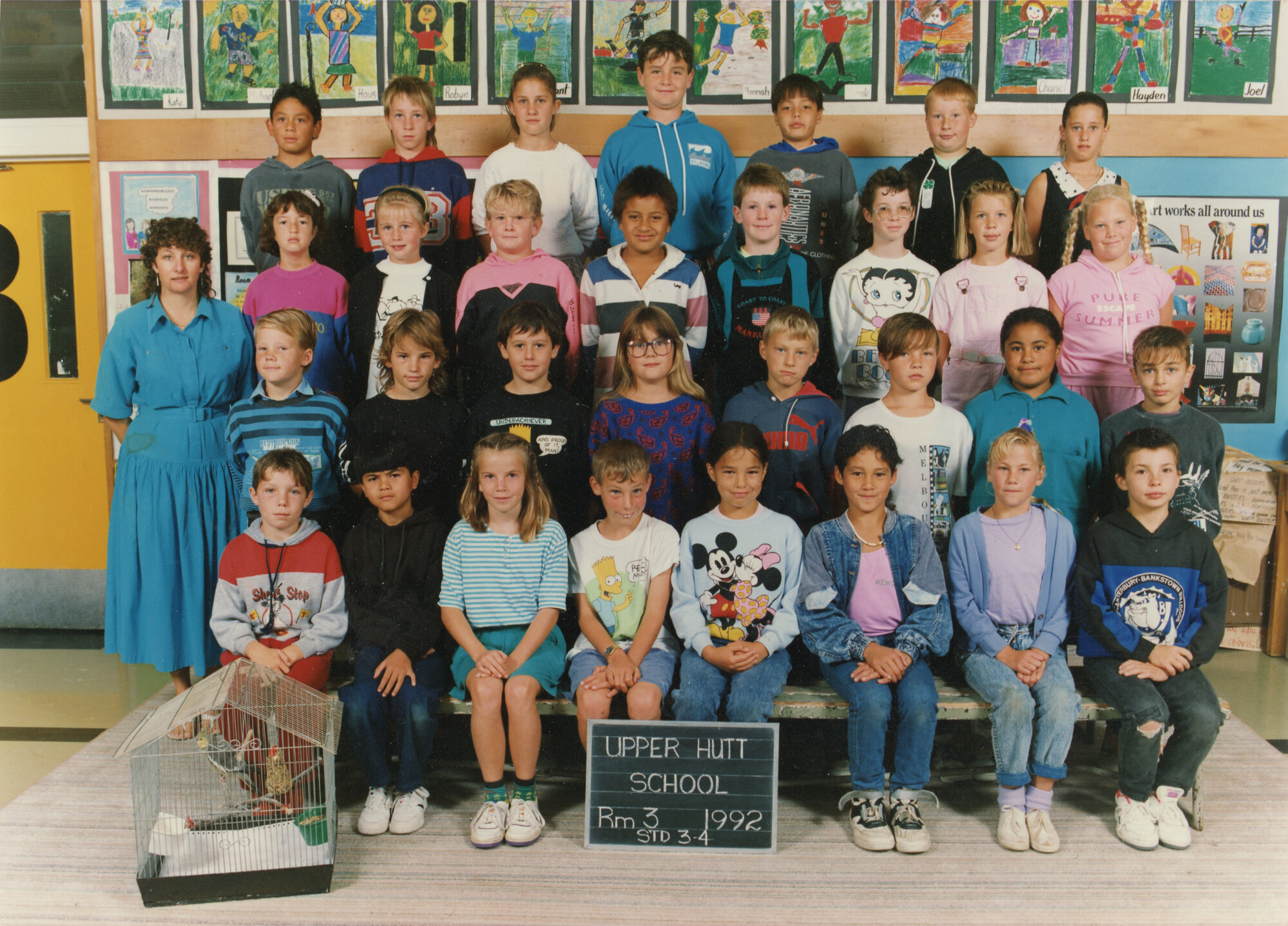 Upper Hutt School; Class photo Rm 3; 1992