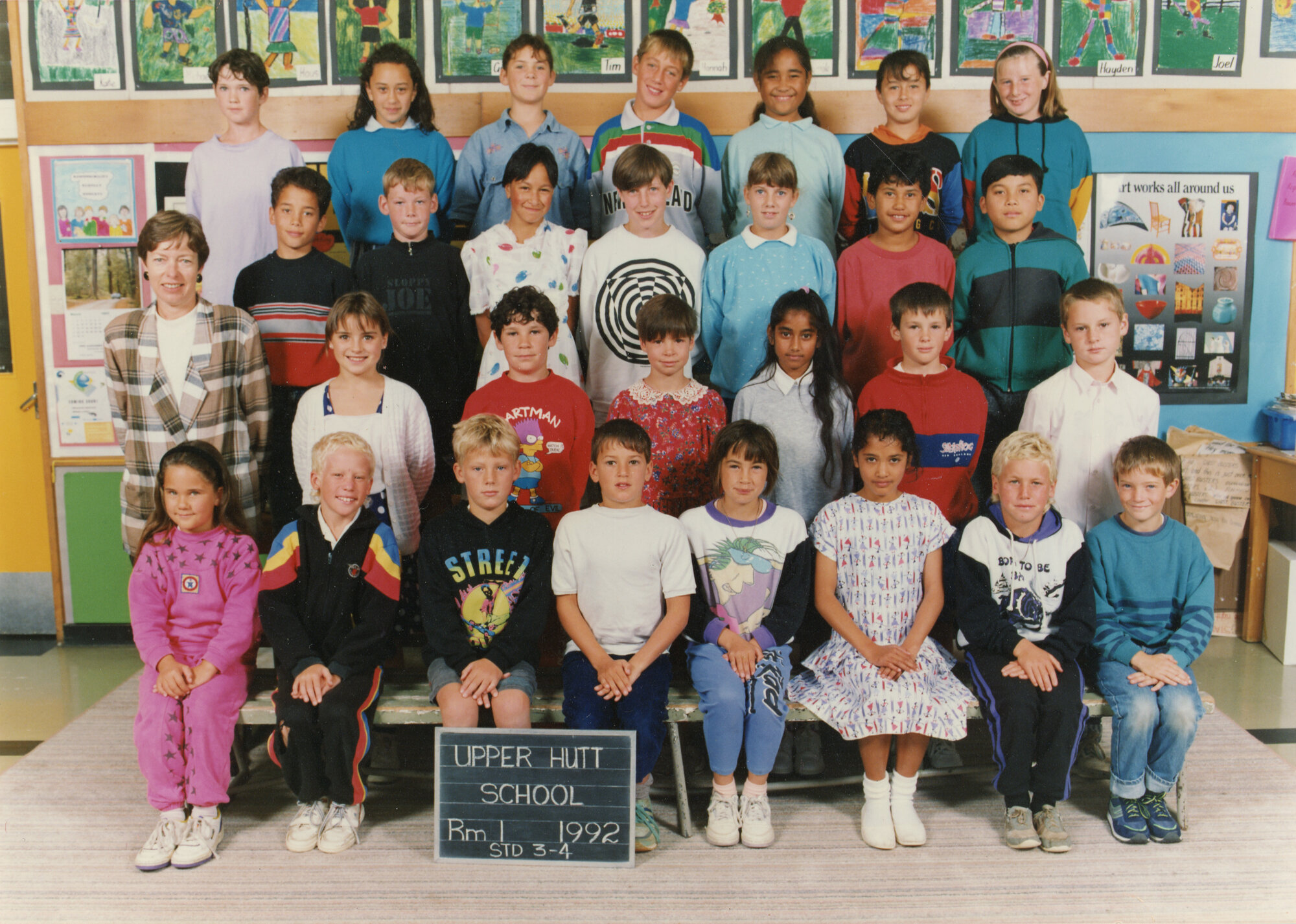 Upper Hutt School; Class photo Rm 1; 1992