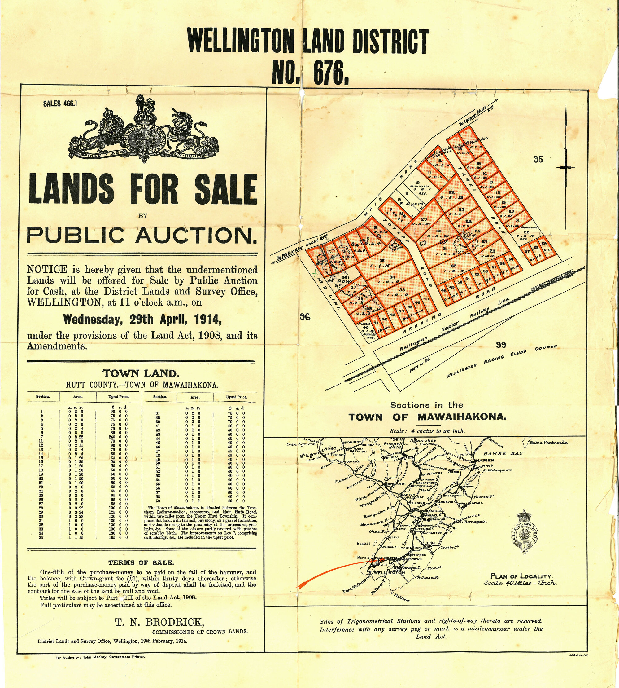 Township of Mawaihakona subdivision poster
