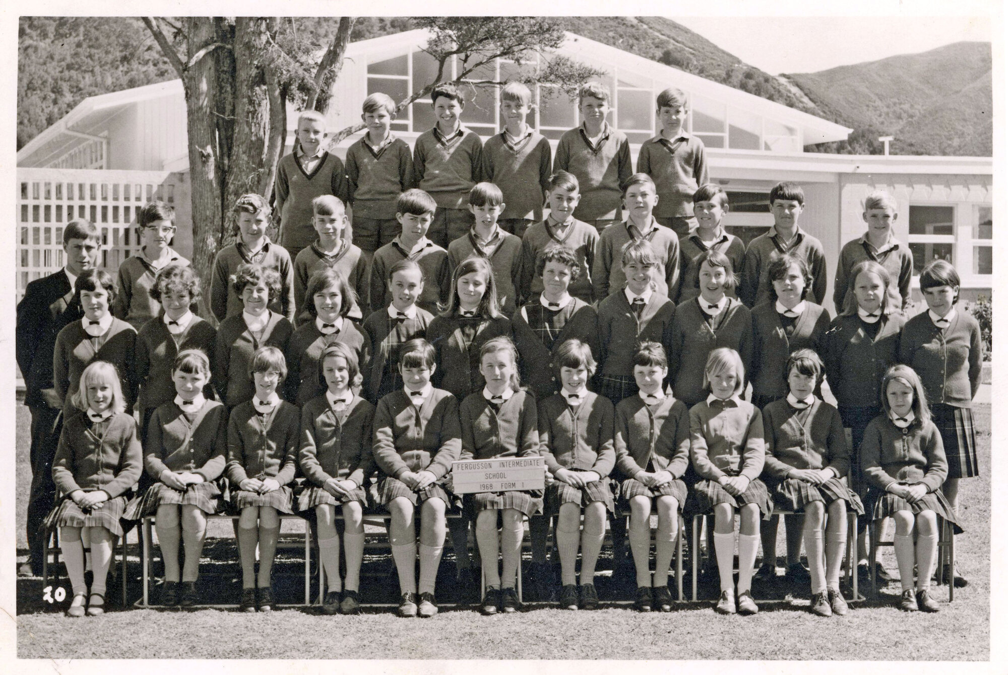 Fergusson Intermediate School; Form 1, 1968