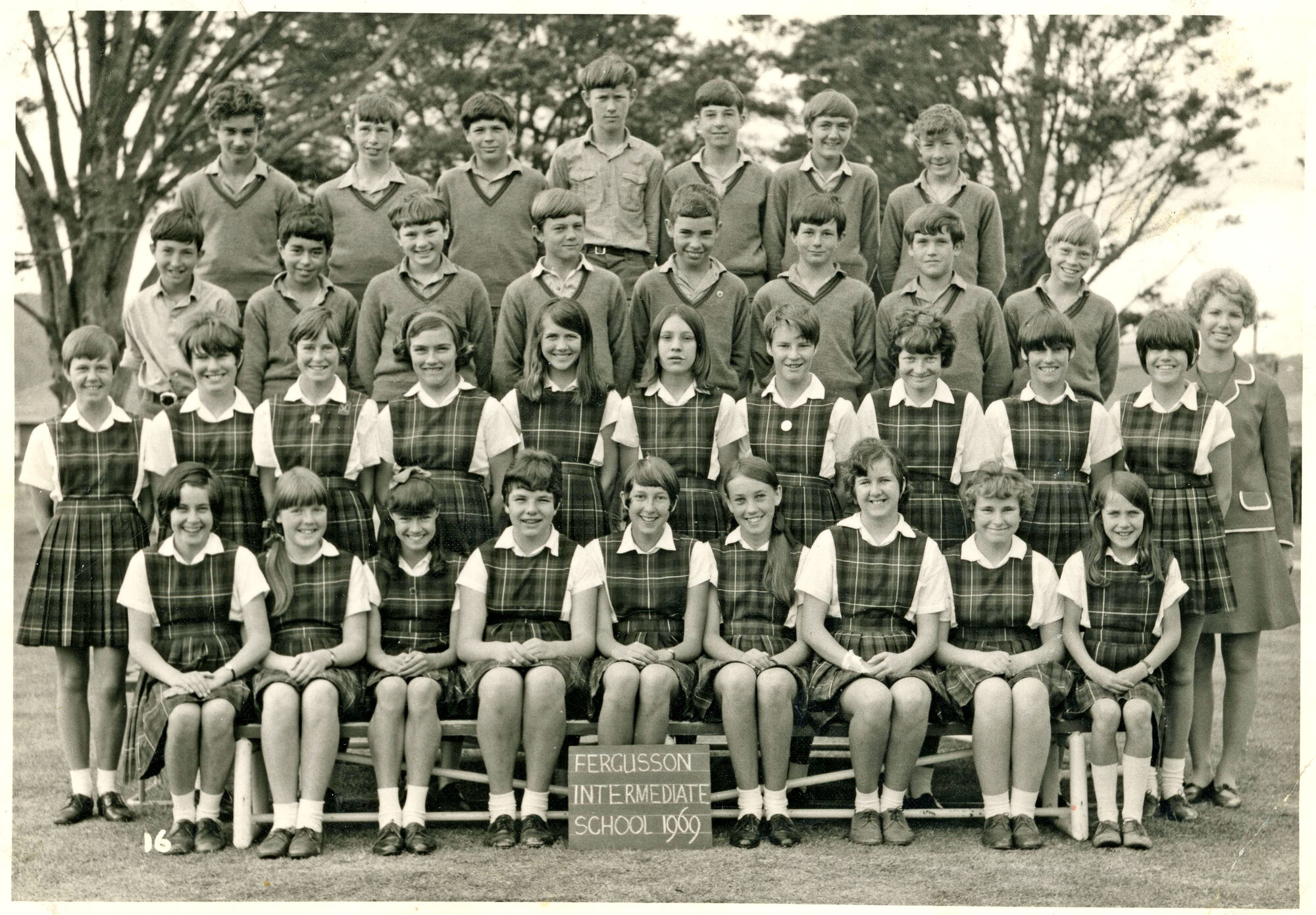 Fergusson Intermediate School; Form 2, 1969