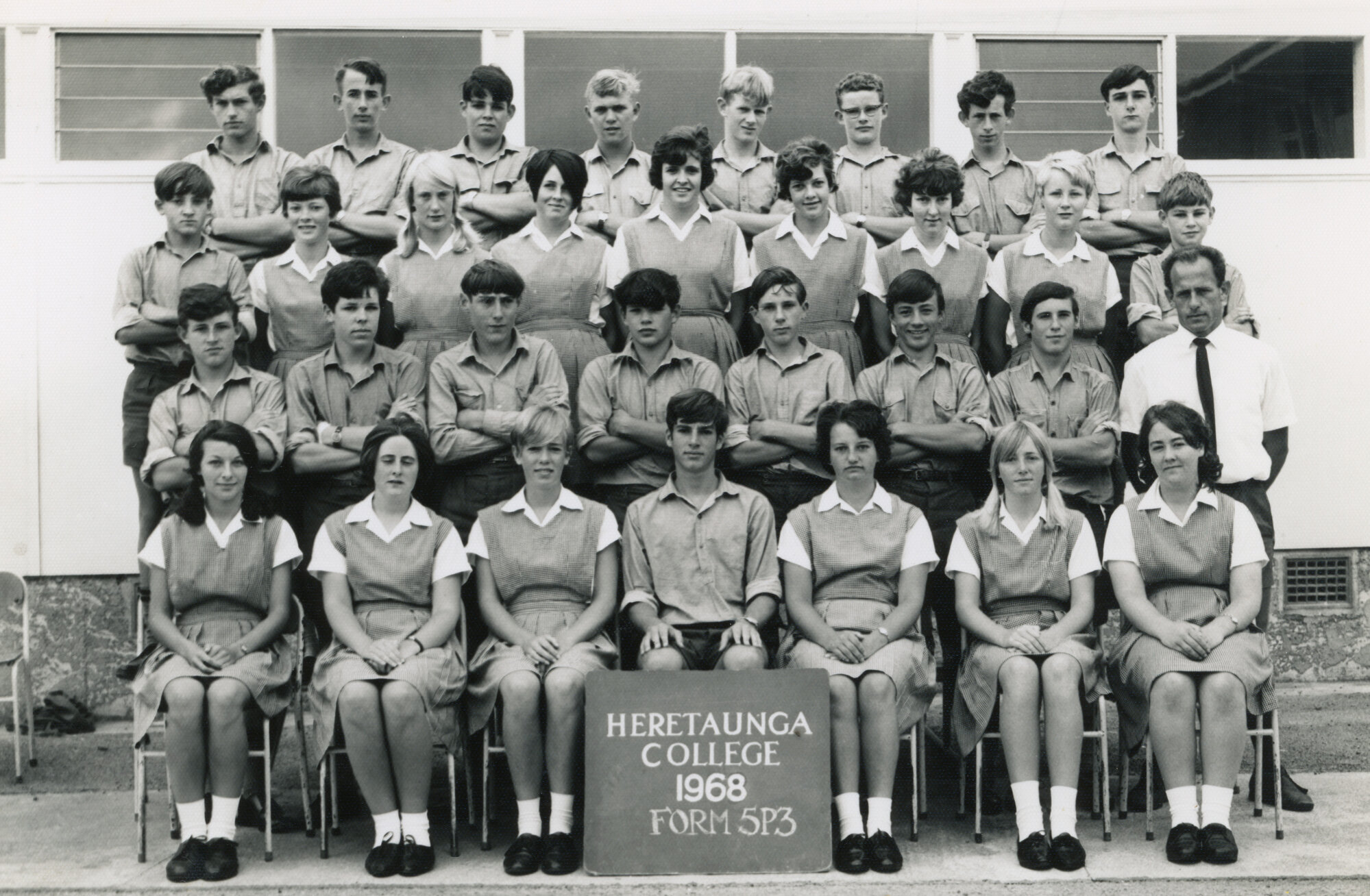Heretaunga College; Form Class 5P3; 1968