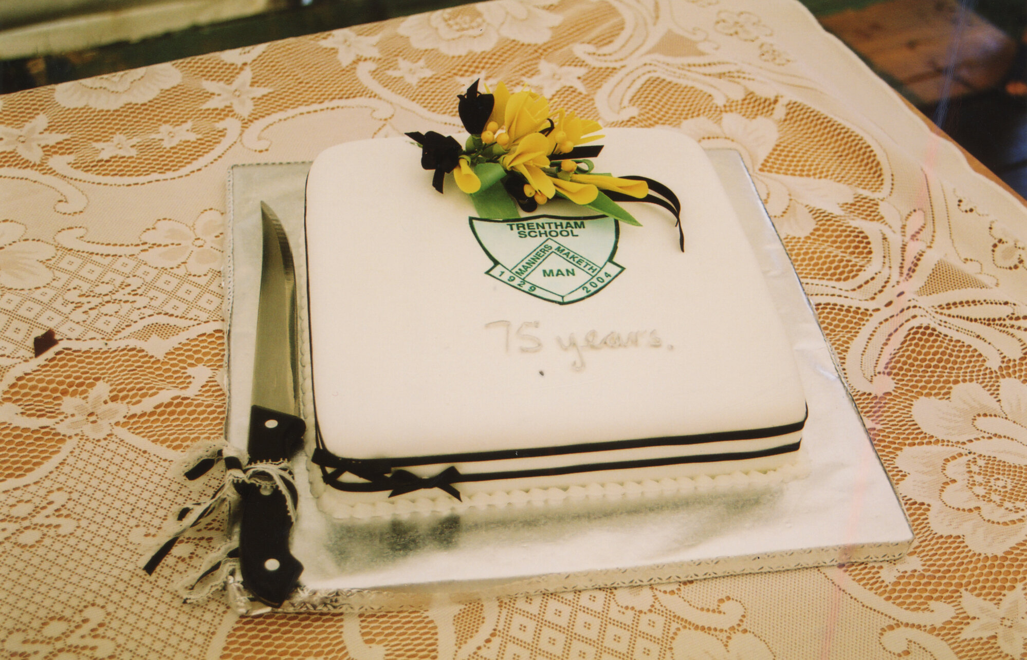 Trentham School 75th Reunion; Celebration Cake; 2004