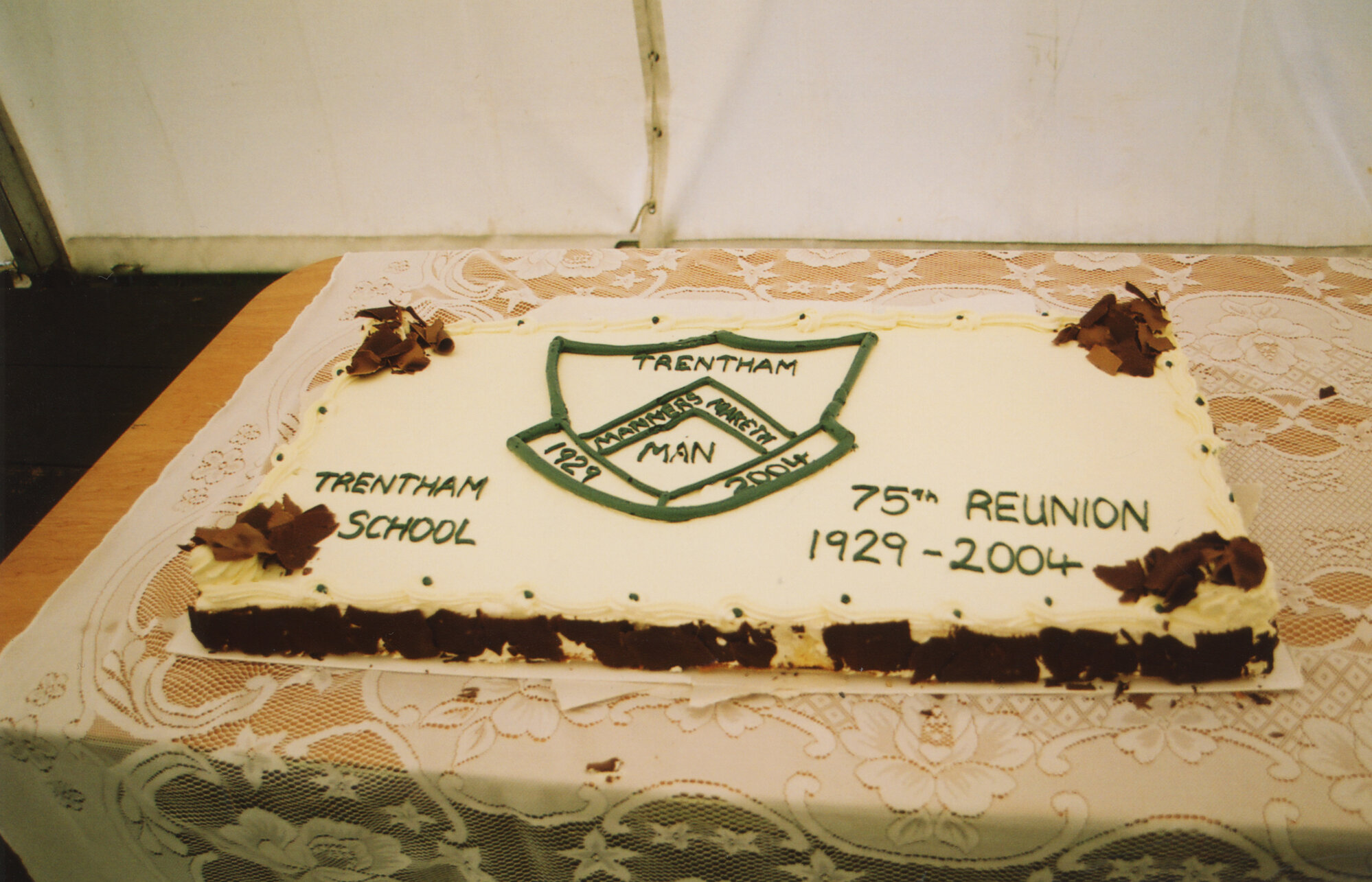 Trentham School 75th Reunion; Celebration Cake; 2004