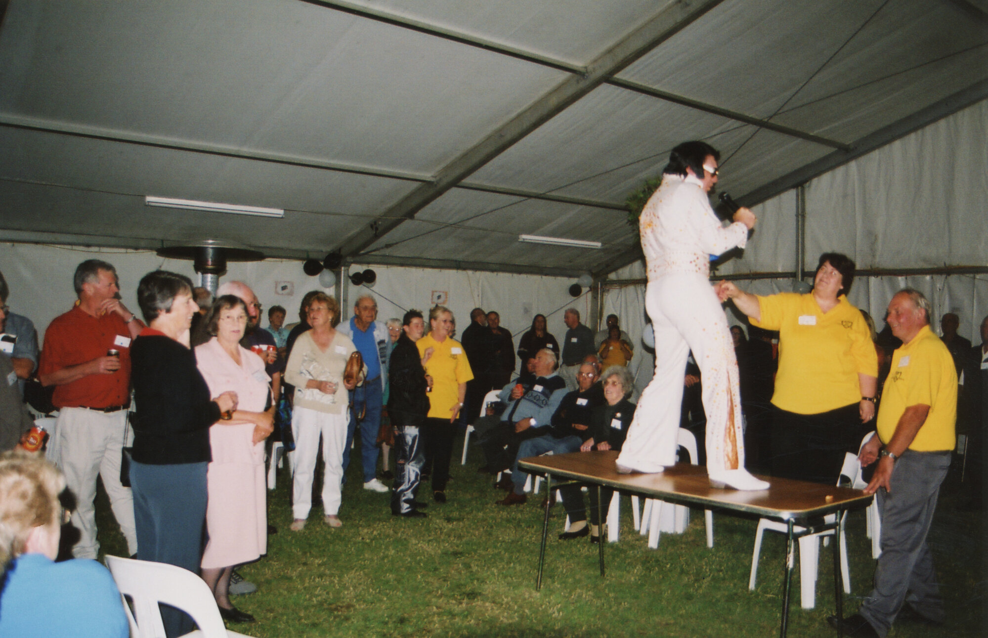 Trentham School 75th Reunion; Elvis Impersonator; 2004