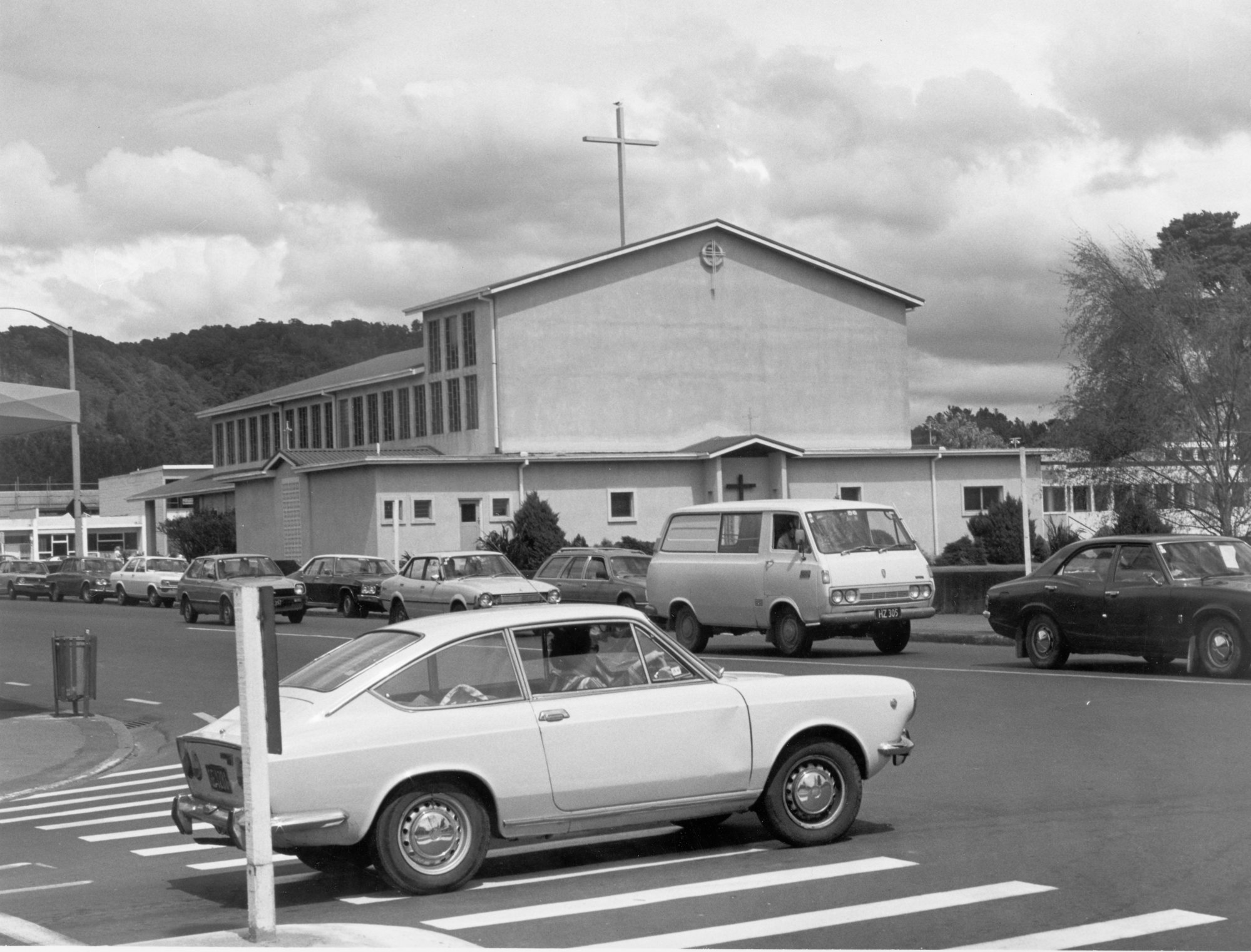 St Joseph's Catholic Church, from Pine Avenue; 1981 | Upper Hutt Libraries