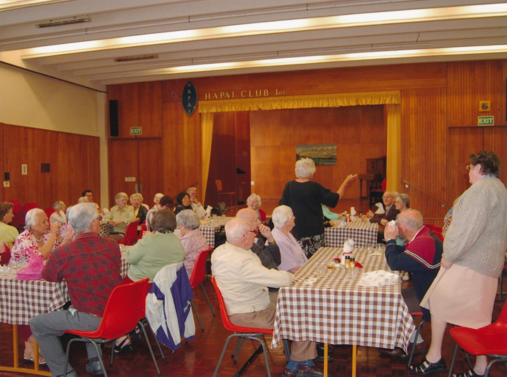 Group of people in the HAPAI Hall
