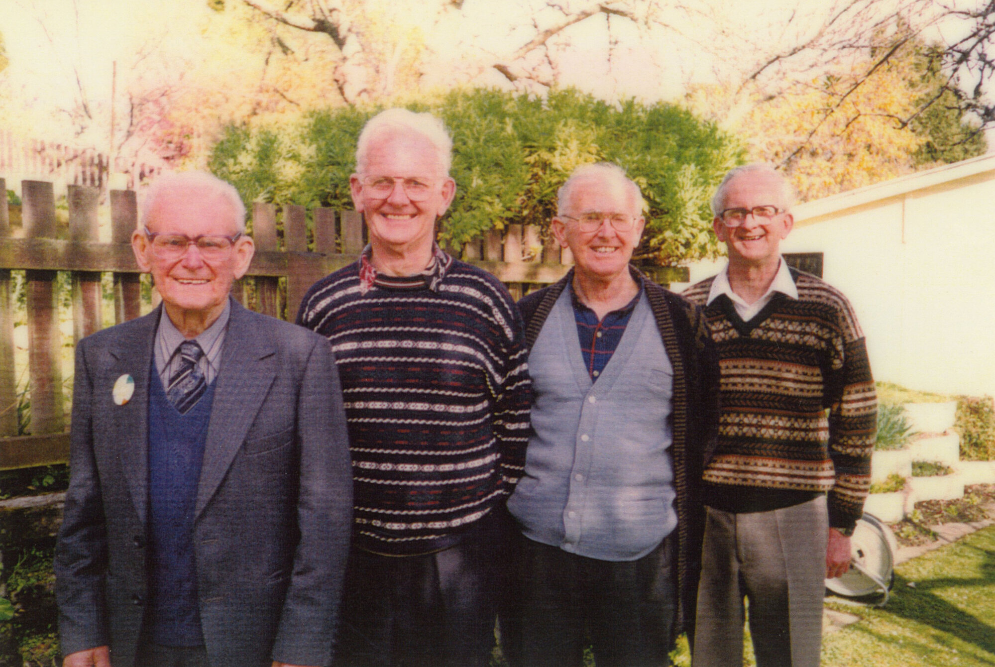 Len, Ivan, Steve, and Vin Benge; ca. 1990s