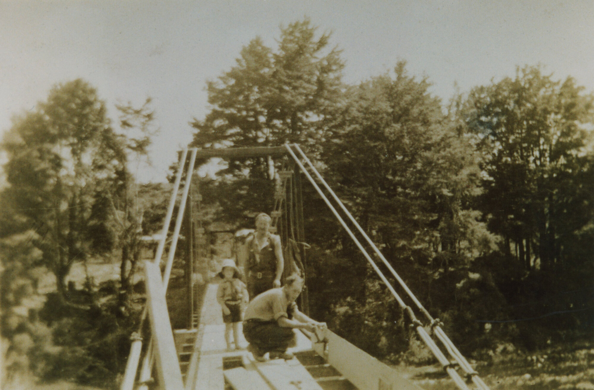Benge Farm Bridge being Built; 1935