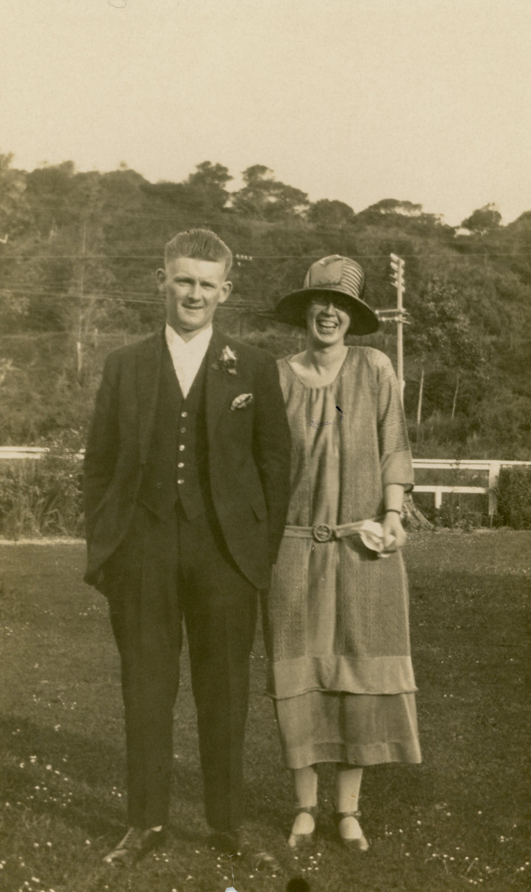 Len and Myrtle Benge (nee Hazelwood); ca. 1920s