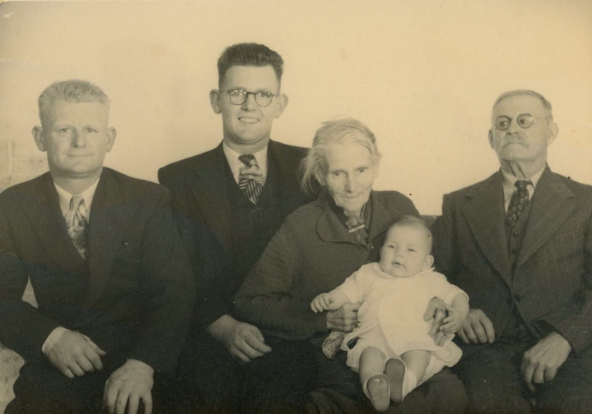 Benge Family Portrait; ca 1950s