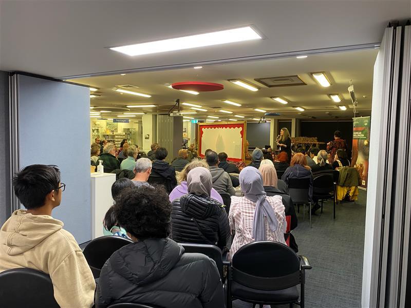 Upper Hutt Libraries; Wayang Kulit Performance of Ciptoning; November 2023