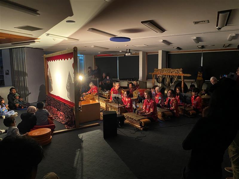 Upper Hutt Libraries; Wayang Kulit Performance of Ciptoning; November 2023