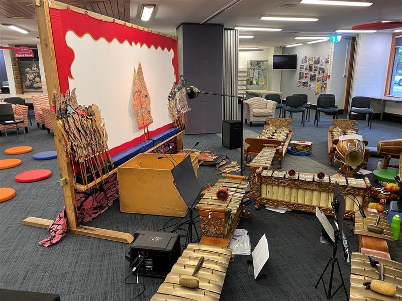 Upper Hutt Libraries; Wayang Kulit Performance of Ciptoning; November 2023