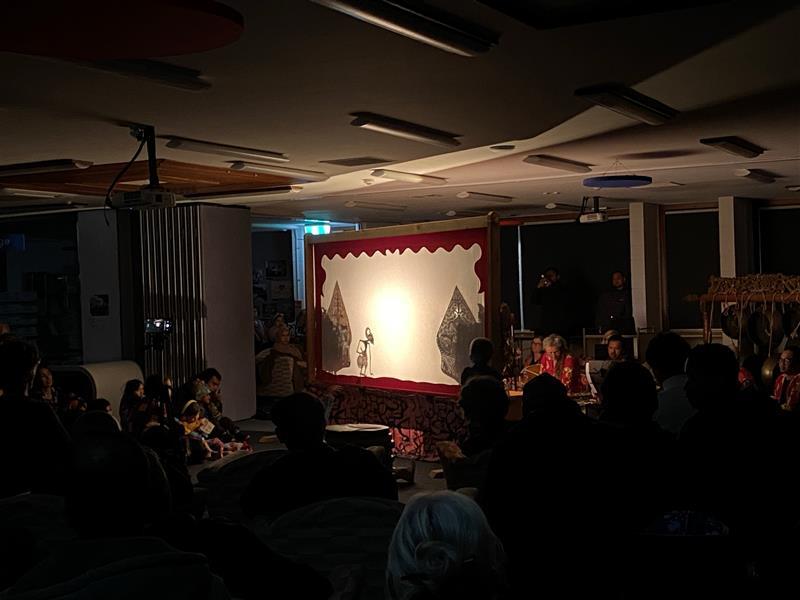 Upper Hutt Libraries; Wayang Kulit Performance of Ciptoning; November 2023