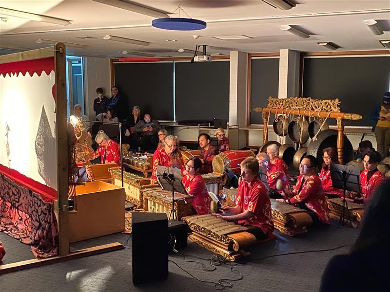 Upper Hutt Libraries; Wayang Kulit Performance of Ciptoning; November 2023